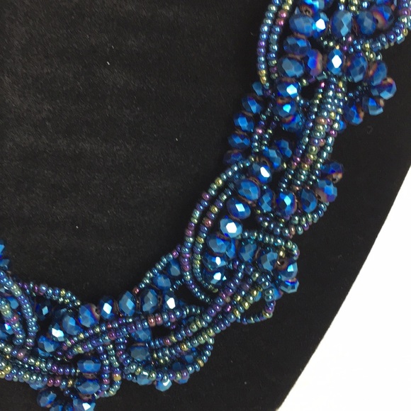 NEW!! GORGEOUS COBALT Necklace & Earrings Set!! - Picture 3 of 4